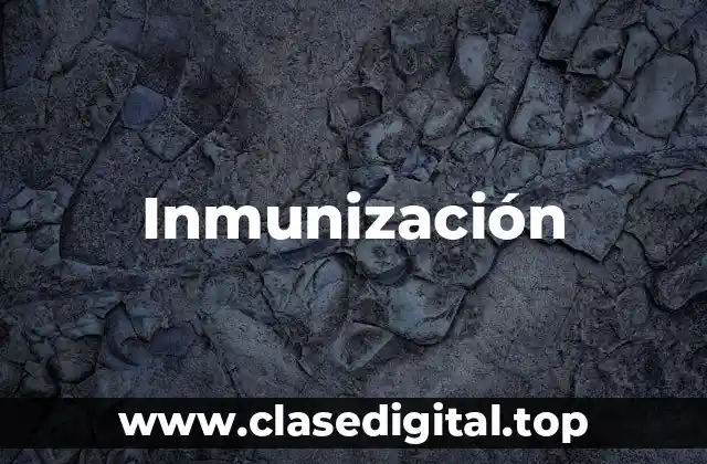 Inmunización