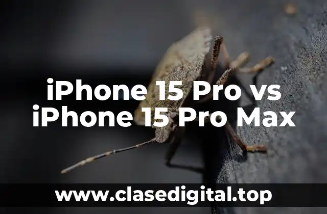 iPhone 15 Pro vs iPhone 15 Pro Max