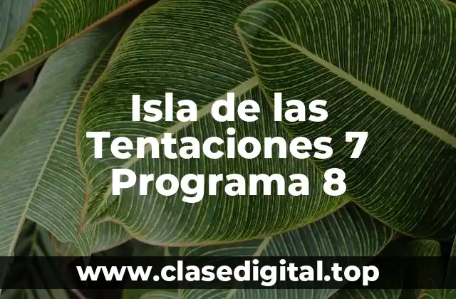 ¿Qué es Isla de las Tentaciones?