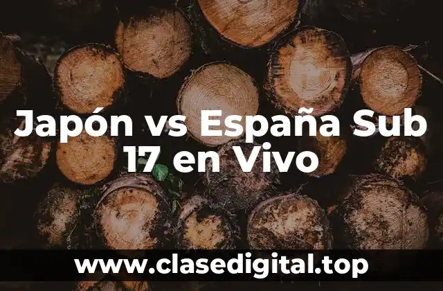 Japón vs España Sub 17 en Vivo