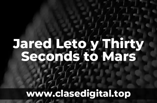 Los inicios de Thirty Seconds to Mars