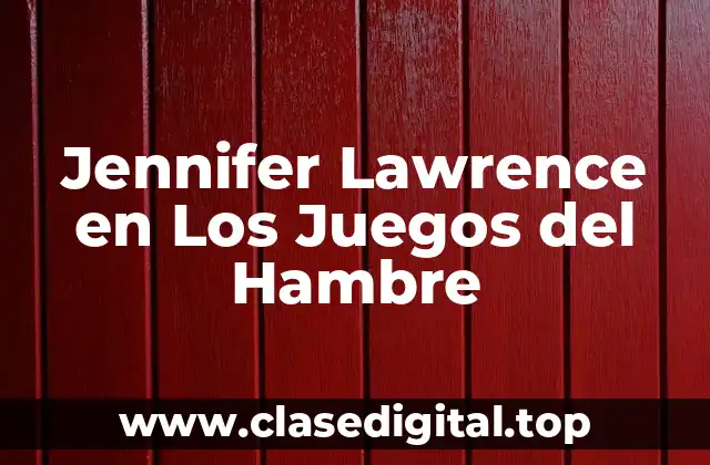 Jennifer Lawrence en Los Juegos del Hambre