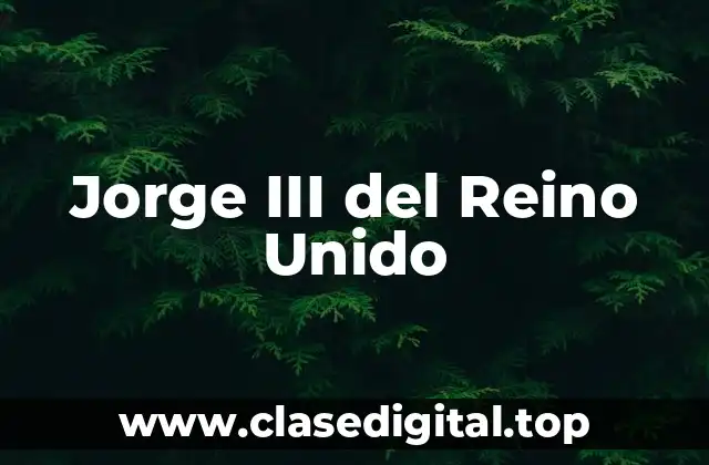 Jorge III del Reino Unido
