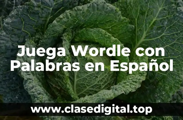 Juega Wordle con Palabras en Español