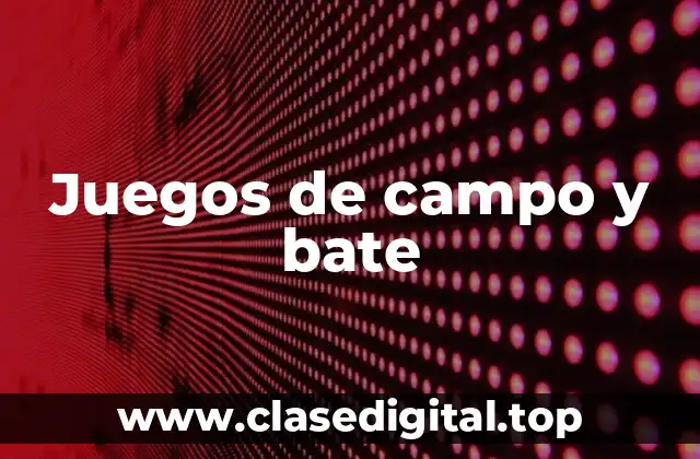 Juegos de campo y bate