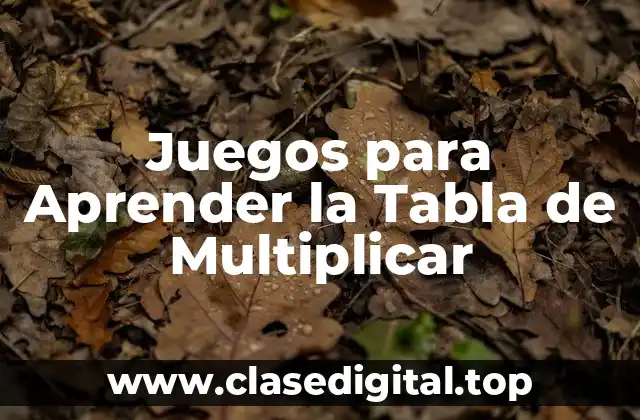 ¿Por qué son Importantes los Juegos para Aprender la Tabla de Multiplicar?