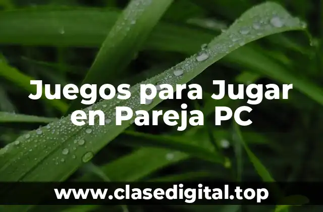 ¿Cuáles son los Mejores Juegos de Acción para Jugar en Pareja PC?