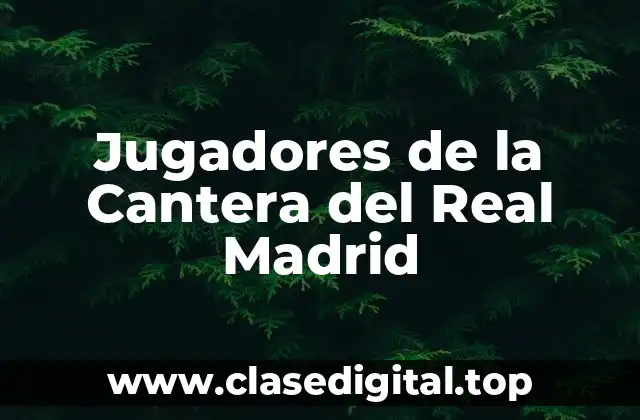 Jugadores de la Cantera del Real Madrid