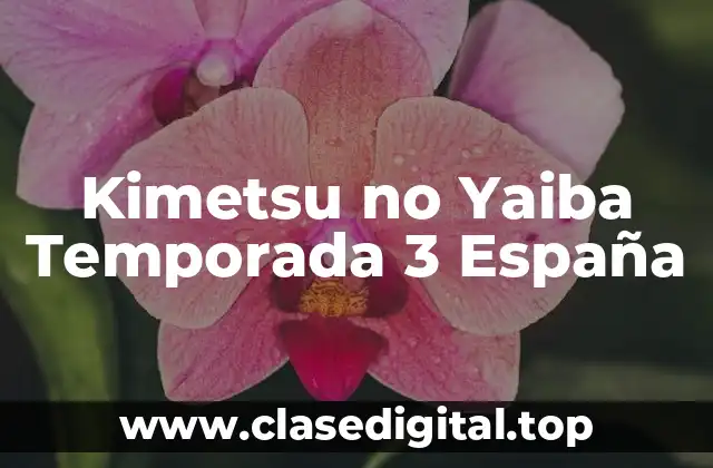 Kimetsu no Yaiba Temporada 3 España