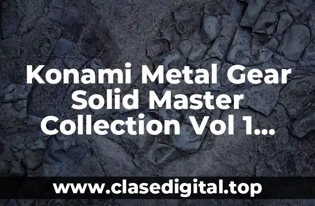 Konami Metal Gear Solid Master Collection Vol 1 Switch