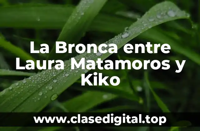 La Bronca entre Laura Matamoros y Kiko