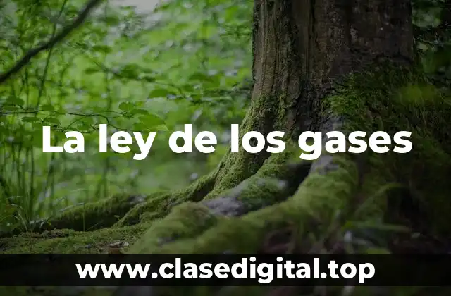 La ley de los gases