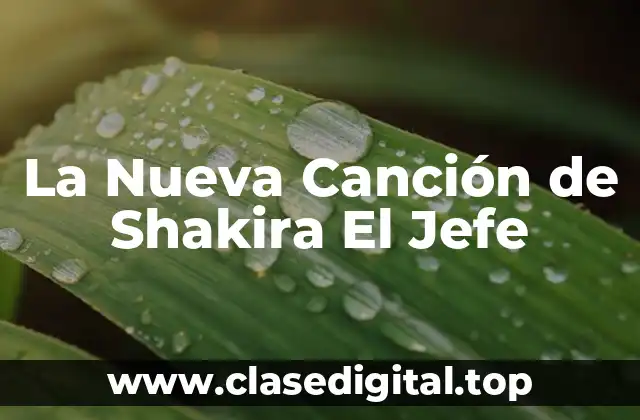La Nueva Canción de Shakira El Jefe