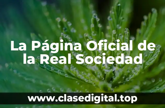 La Página Oficial de la Real Sociedad