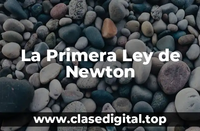 La Primera Ley de Newton