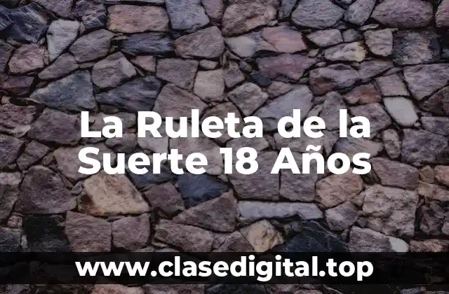 La Ruleta de la Suerte 18 Años