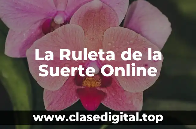 La Ruleta de la Suerte Online
