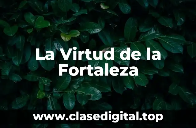 La Virtud de la Fortaleza
