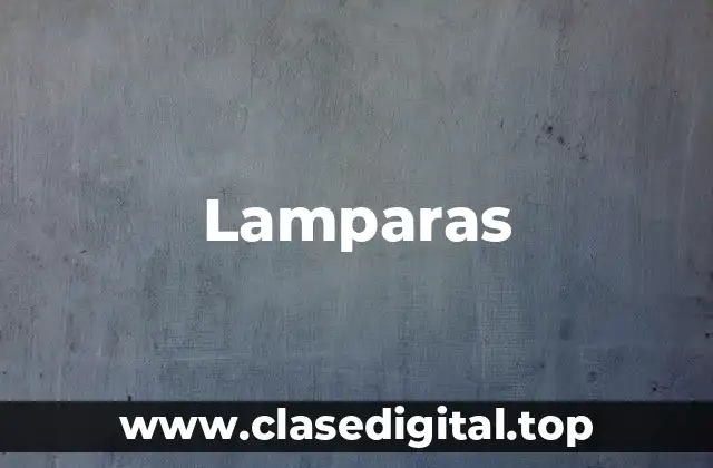 Lamparas