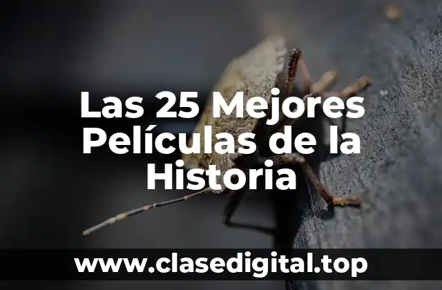 Las 25 Mejores Películas de la Historia