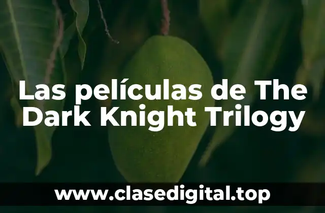 La génesis de The Dark Knight Trilogy