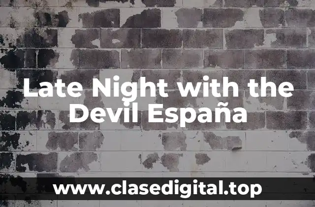Late Night with the Devil España