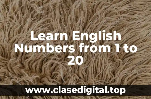 ¿Por qué son importantes los números en inglés?