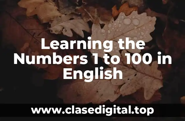 Understanding the Basics of Counting in English