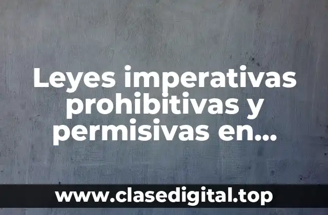 Ejemplos de leyes imperativas en Ecuador