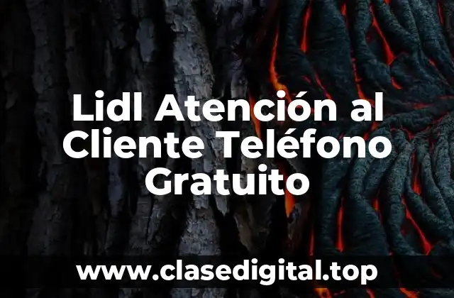 Lidl Atención al Cliente Teléfono Gratuito