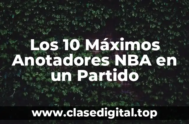 Los 10 Máximos Anotadores NBA en un Partido