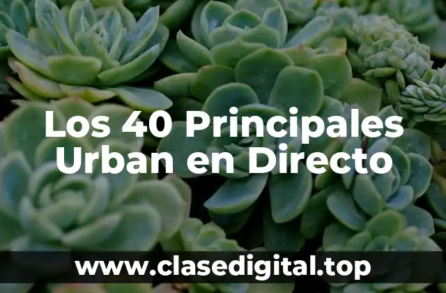 Los 40 Principales Urban en Directo