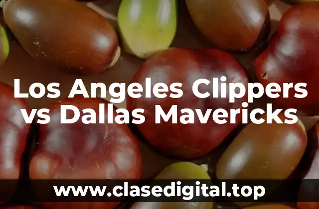 Los Angeles Clippers vs Dallas Mavericks