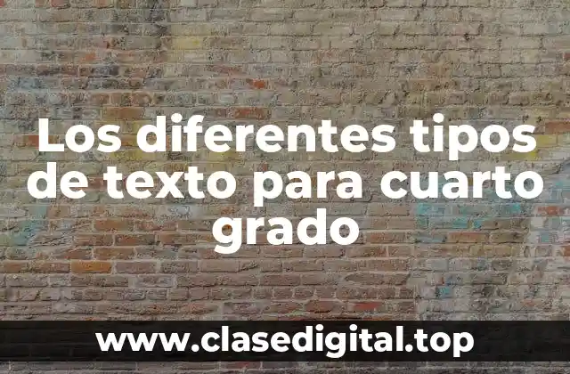 Ejemplos de diferentes tipos de texto