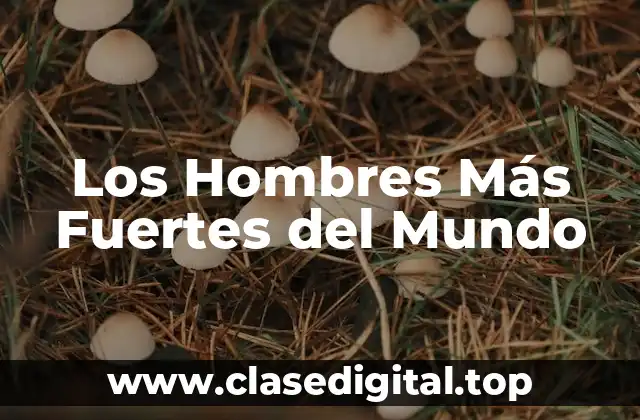 ¿Quiénes Son los Hombres Más Fuertes del Mundo?