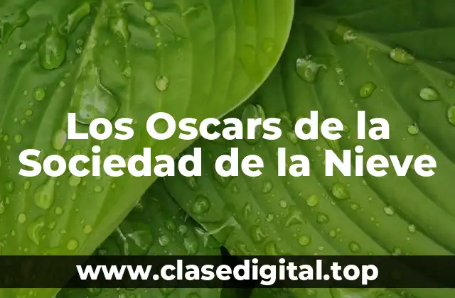 Los Oscars de la Sociedad de la Nieve