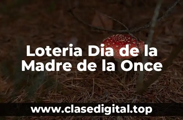 ¿Cómo Funciona la Loteria Dia de la Madre de la Once?