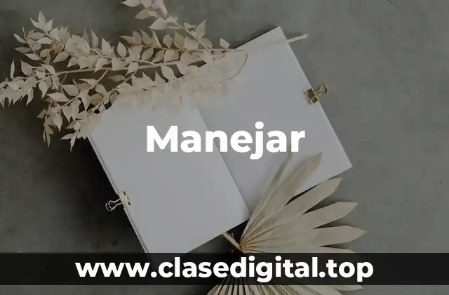 Manejar