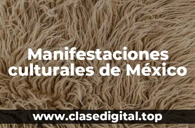Ejemplos de manifestaciones culturales de México