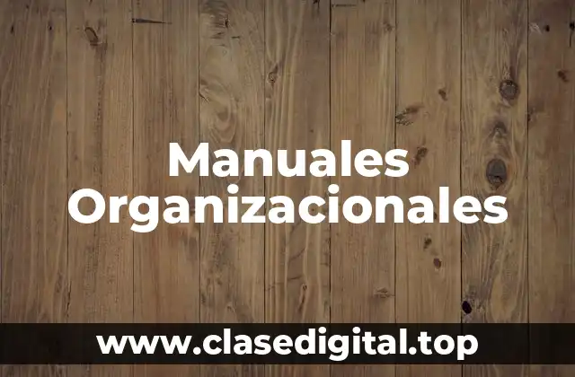 Manuales Organizacionales
