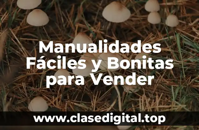 Manualidades Fáciles y Bonitas para Vender