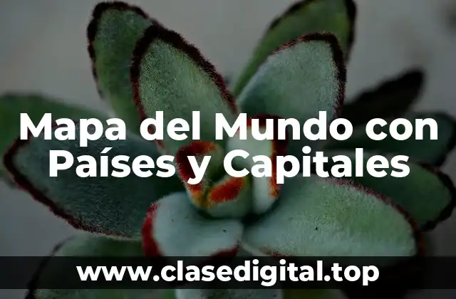 Mapa del Mundo con Países y Capitales