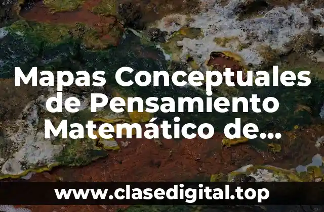 Mapas Conceptuales de Pensamiento Matemático de Preescolar