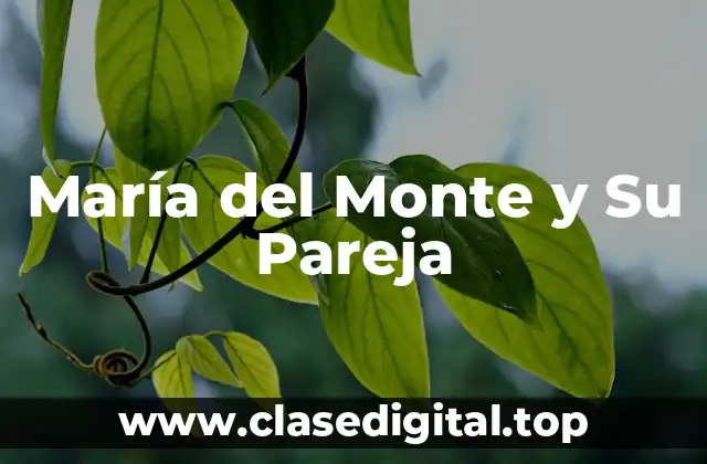 ¿Quién es el Marido de María del Monte?