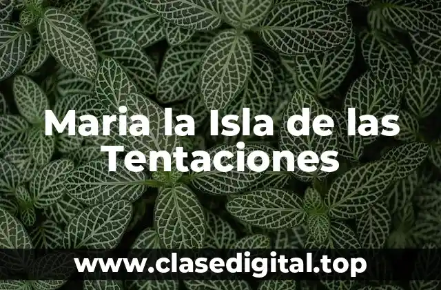 ¿Cómo Funciona el Programa Maria la Isla de las Tentaciones?
