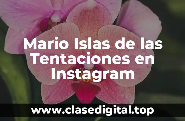 Orígenes de Mario Islas de las Tentaciones