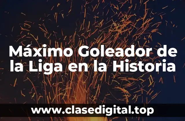 Máximo Goleador de la Liga en la Historia