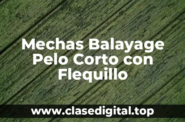 Mechas Balayage Pelo Corto con Flequillo