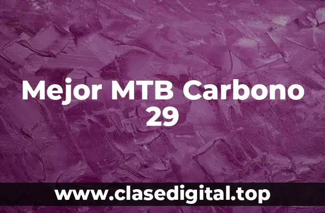 Mejor MTB Carbono 29