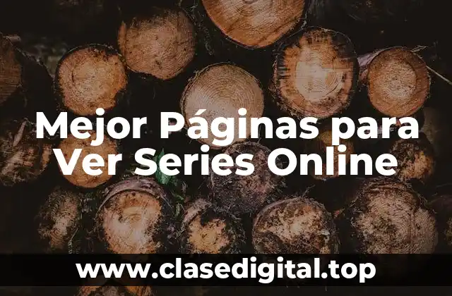 Mejor Páginas para Ver Series Online